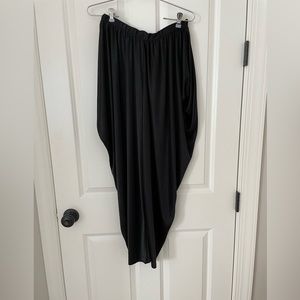 MC HAMMER PANTS SMALL VICKY VAUGHN JUNIOR BLACK LIGHTWEIGHT